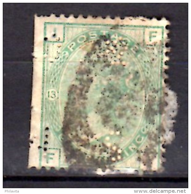 1873 Great Britain /UK - Victoria - Mi 46 With Perfin, Plate 15 On Paper - Used (vt34)  -as Per Scan - Ungebraucht