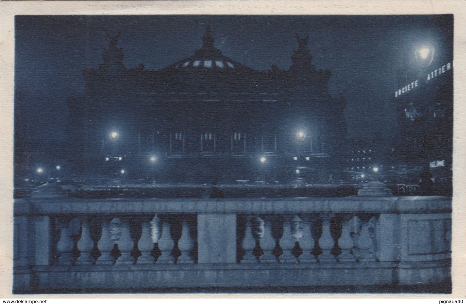 Cp , 75 , PARIS, La Nuit , Place De L'Opéra - Piazze