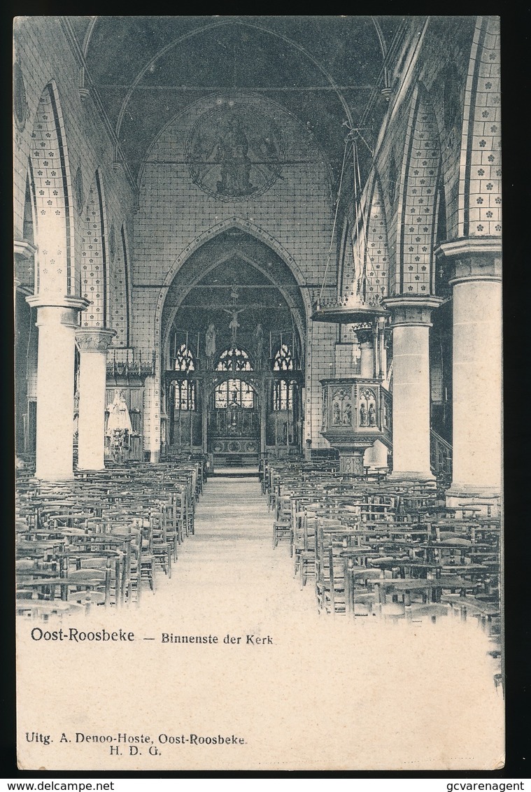 OOST ROOSBEKE  BINNENSTE DER KERK - Oostrozebeke