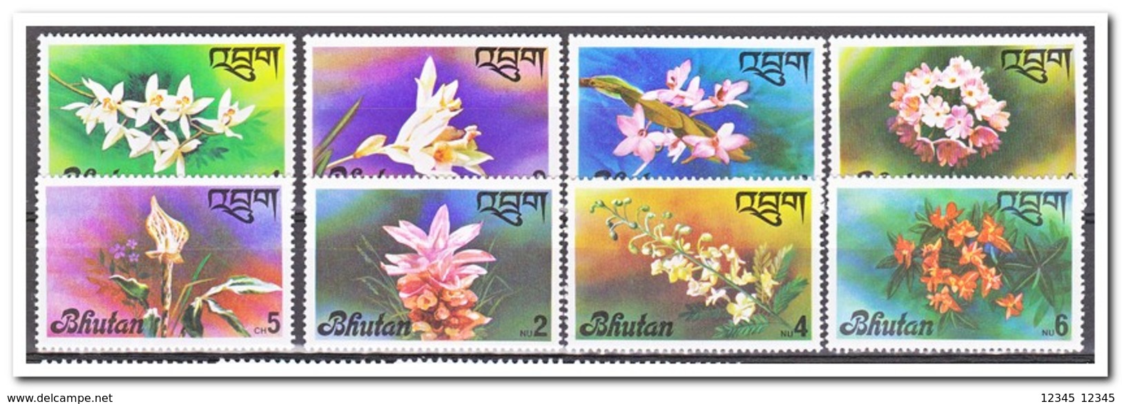 Bhutan 1976, Postfris MNH, Flowers - Bhutan