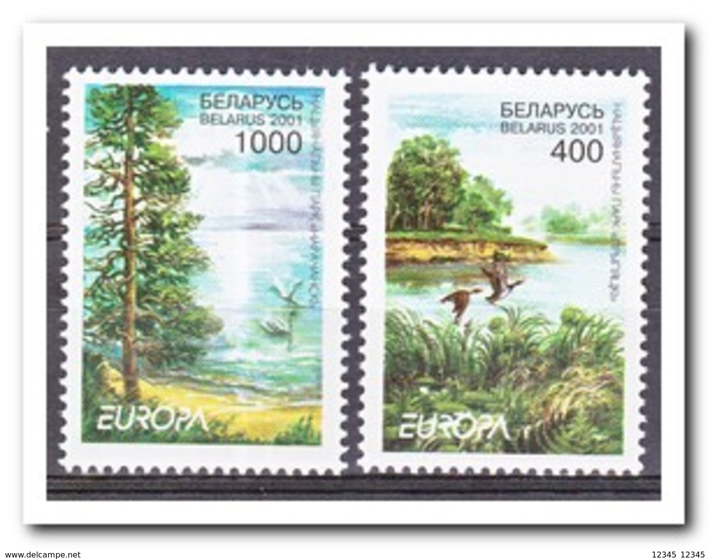 Wit Rusland 2001, Postfris MNH, Trees, Birds, Nature, Europe - Wit-Rusland