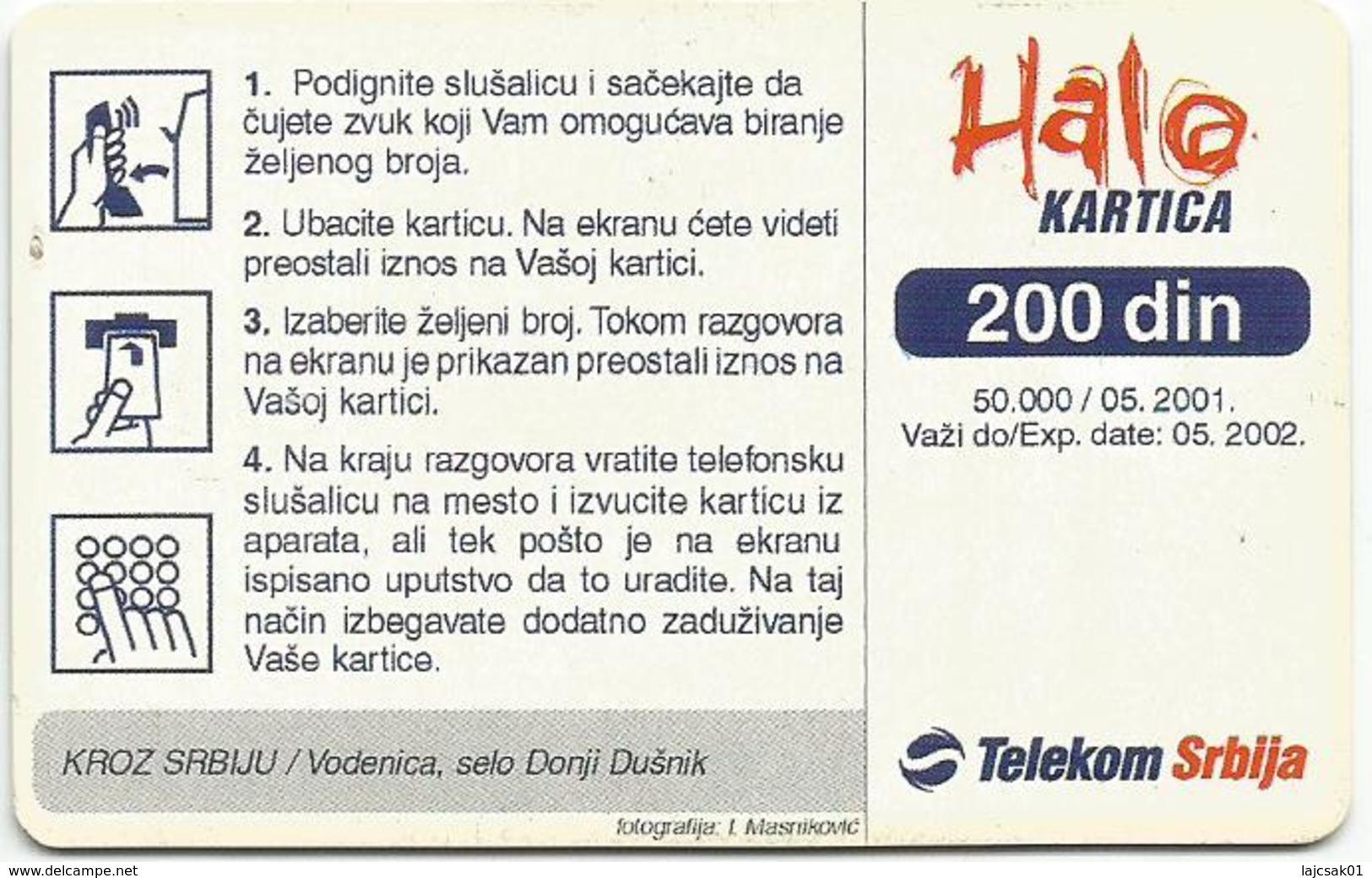 Yugoslavia Serbia 50.000/05.2001. - Yugoslavia