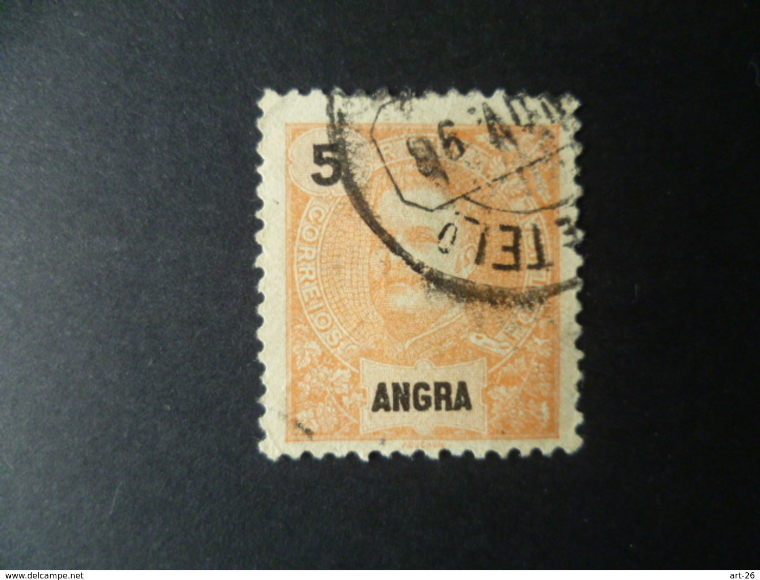 TIMBRE  ANGRA 5 CTS   OBLITERE - Angra