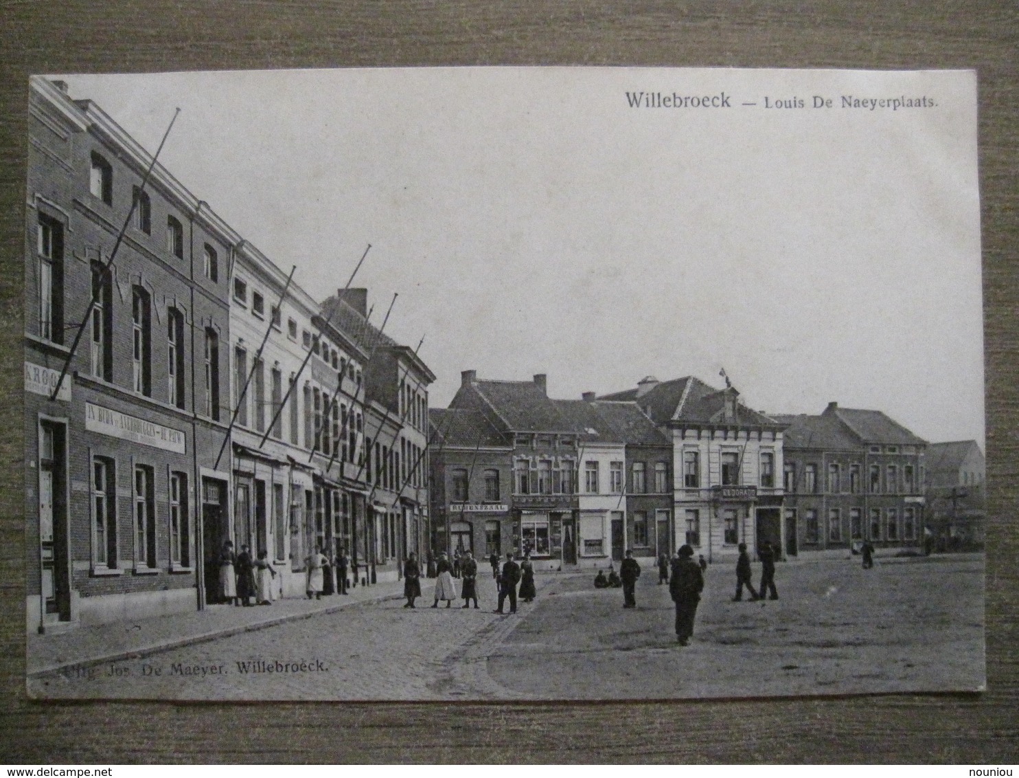 Cpa Willebroek Willebroeck - Louis De Naeyerplaats - Uitg. Jos De Maeyer - Belle Animation - 1906 - Willebroek