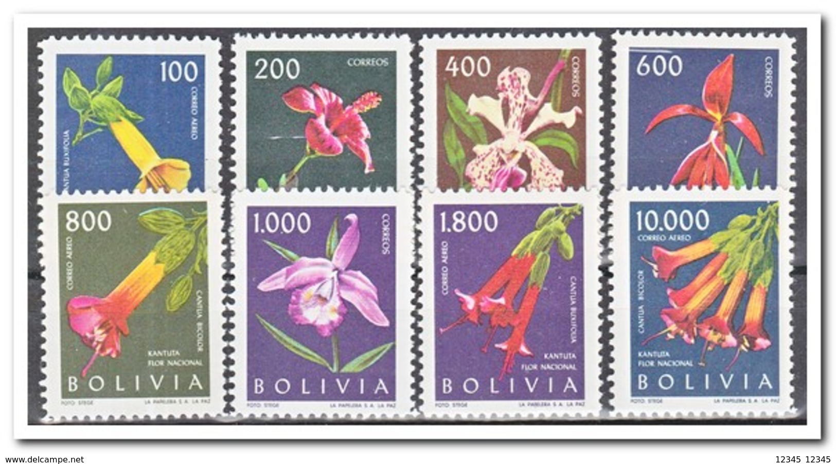 Bolivië 1962, Postfris MNH, Flowers, Orchids - Bolivië