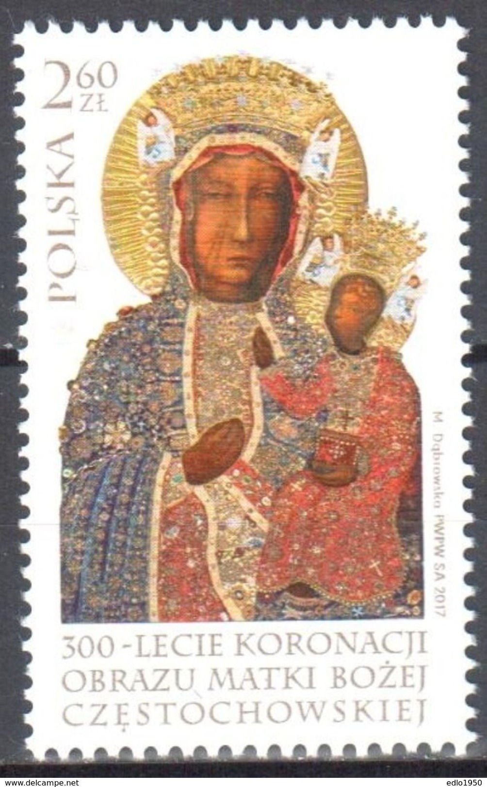 Poland  2017 - 300th Anniversary Of Coronation Image Of Our Lady Of Czestochowa- MNH (**) - Nuovi