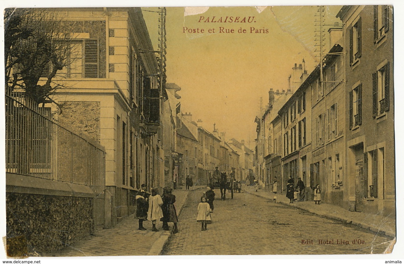 Bureau Postes PTT Palaiseau Essonnes Rue De Paris Defauts Coins  Decollée - Postal Services