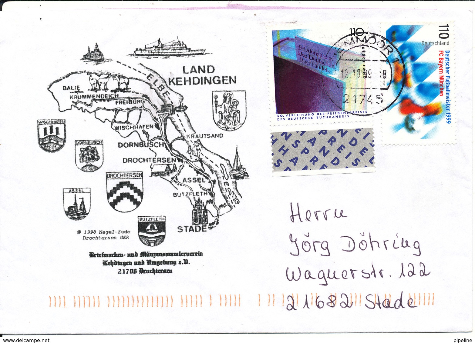 Germany Cover With Special Cachet Remmoor 12-10-1999 - Covers & Documents