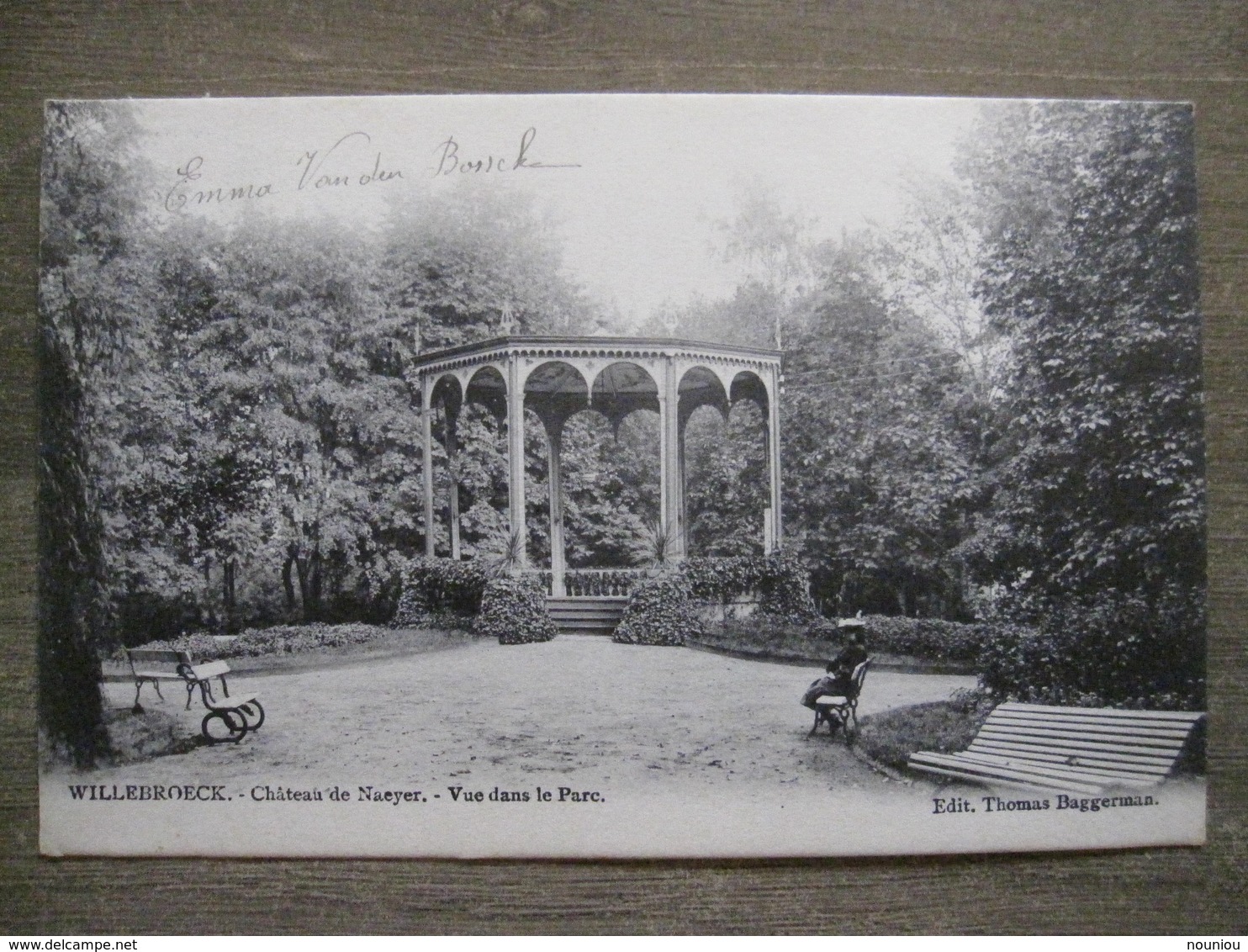 Cpa Willebroek Willebroek - Château De Naeyer - Vue Dans Le Parc - Edit. Thomas Baggerman - 1904 - Willebrök