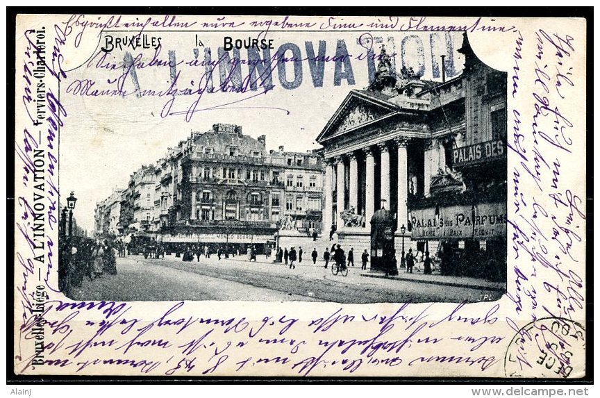 CP   Bruxelles   ---    La Bourse  --   1900 - Monuments, édifices