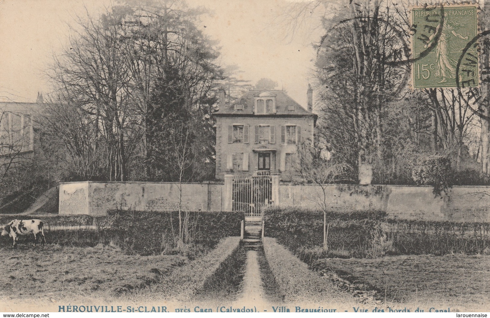 14 - HEROUVILLE SAINT CLAIR - Villa Beauséjour - Vue Des Bords Du Canal - Herouville Saint Clair