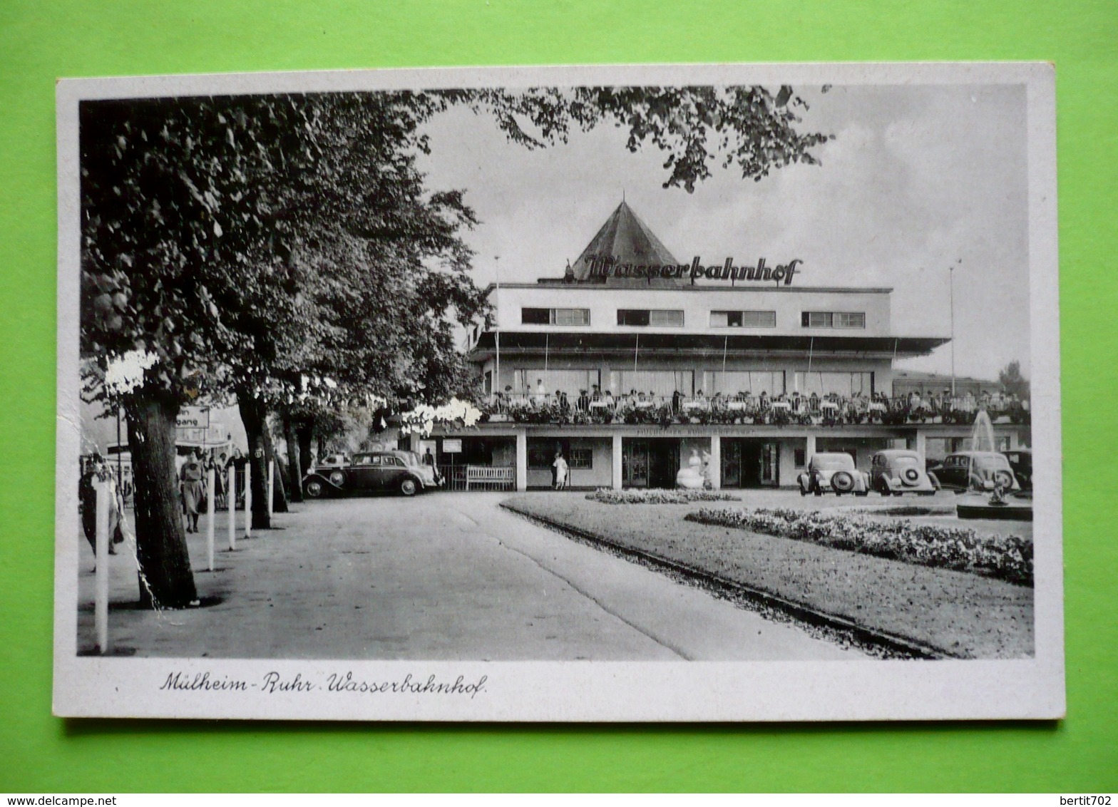 ALLEMAGNE- Cpsm Petit Format - MÜLHEIM - RUHR WASSERBAHNHOF - Muelheim A. D. Ruhr