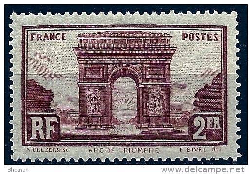 FR YT 258 " Arc De Triomphe De L'Etoile " 1929-31 Neuf* - Neufs