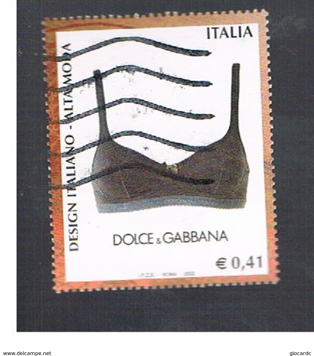 ITALIA REPUBBLICA  -  2003  DOLCE & GABBANA - USATO ° - 2001-10: Usados