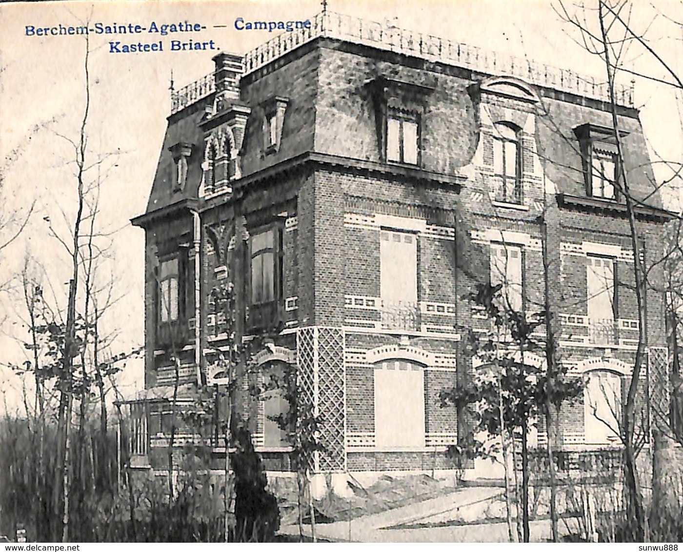 Berchem Sainte Agathe - Campagne - Kasteel Briart (1913, Peu Vue) - Berchem-Ste-Agathe - St-Agatha-Berchem