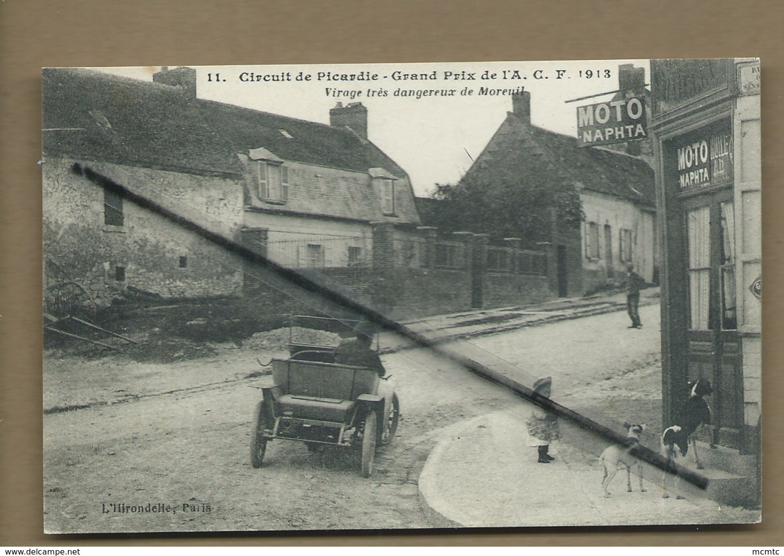 CPA-Circuit De Picardie-Grand Prix De L'A.C.F.1913-Virage Très Dangereux De Moreuil - (auto,automobile,voiture Ancienne - Moreuil