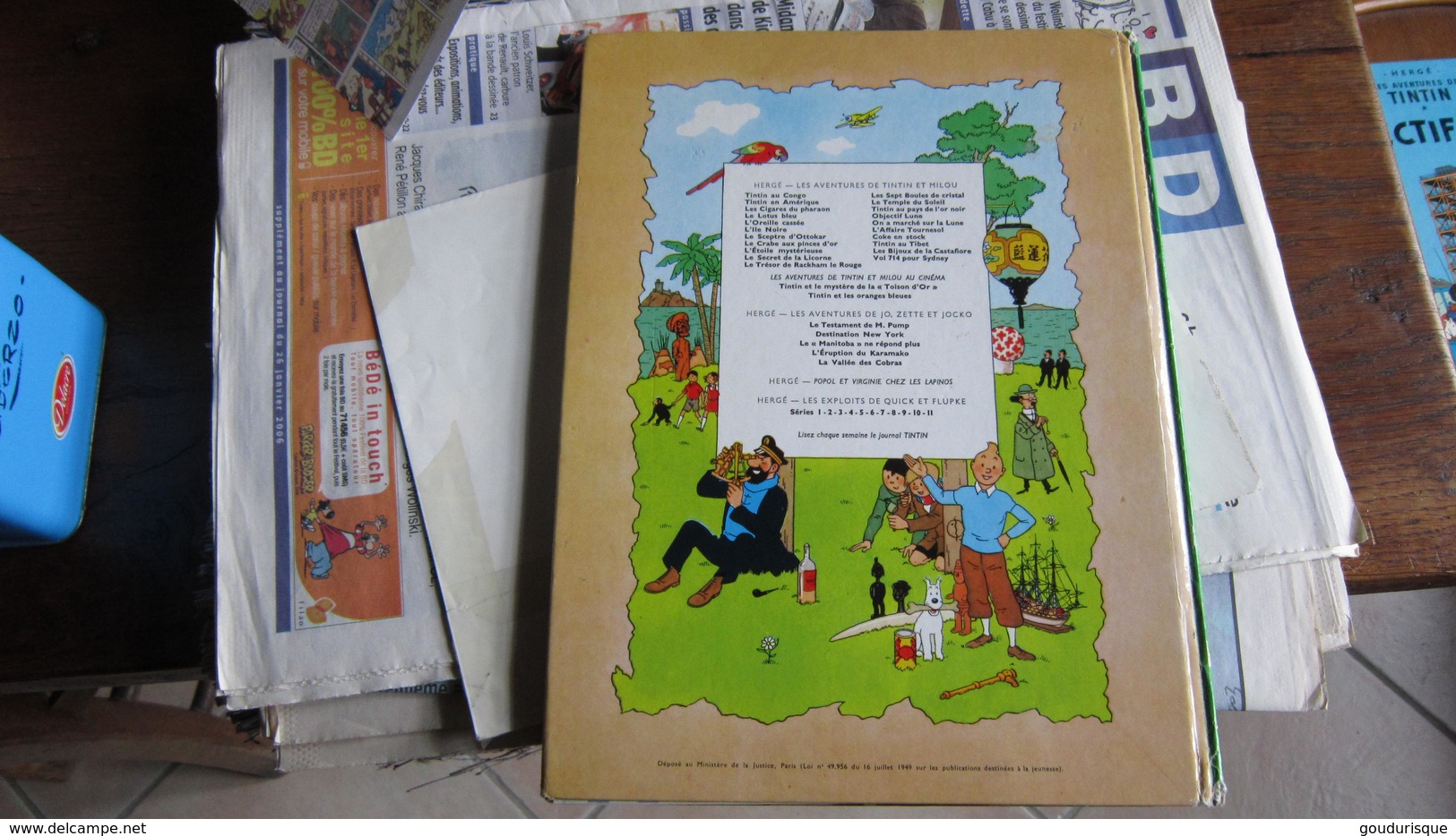 TINTIN ALBUM  ON A MARCHE SUR LA  LUNE B39  HERGE - Tintin