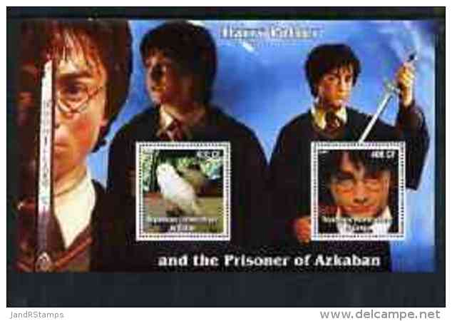 46852 Congo 2003 Harry Potter &amp; The Prisoner Of Azkaban Perf M/sheet Containing 2 Values Unmounted Mint - Cinema