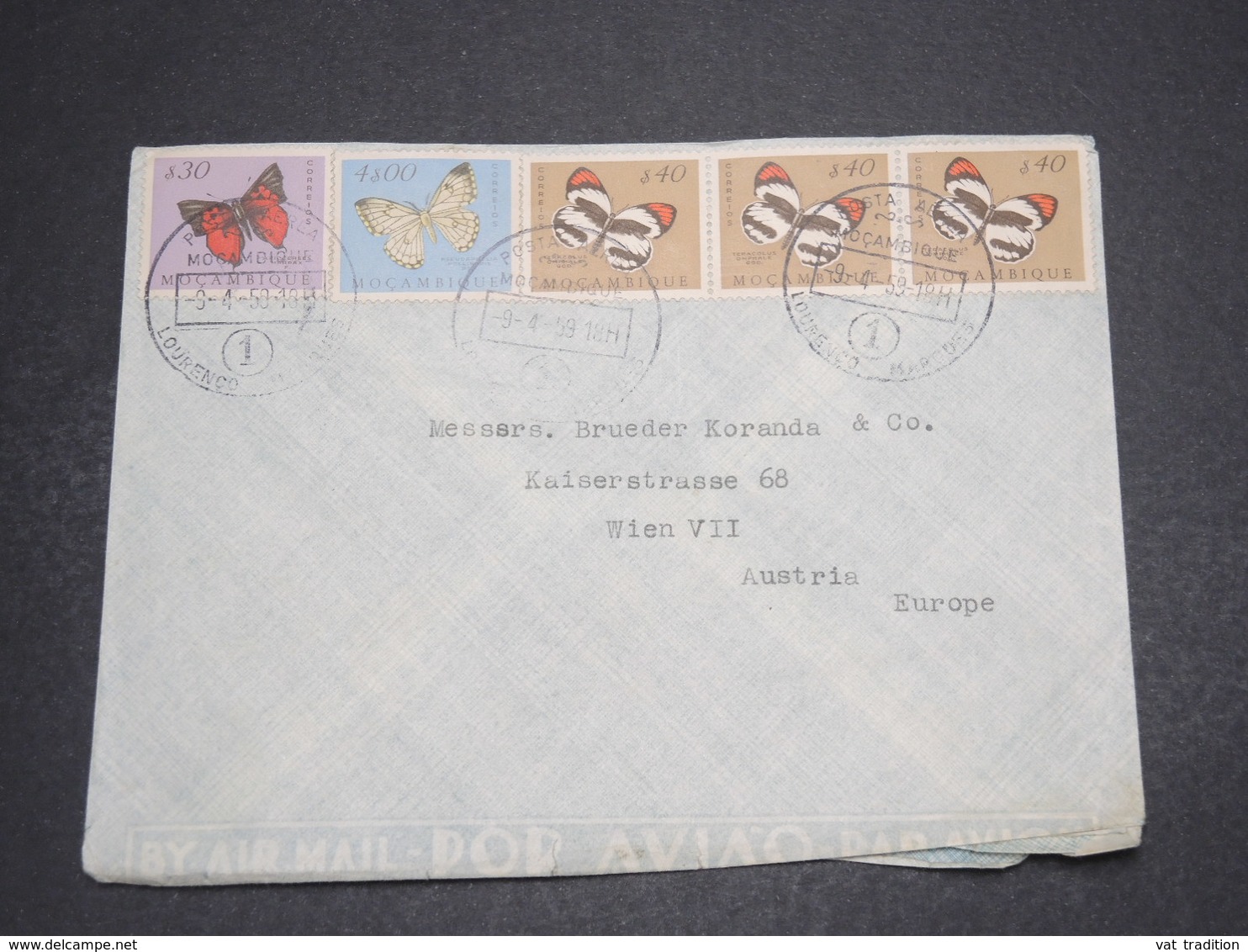 MOZAMBIQUE - Enveloppe Pour L' Autriche En 1959 - L 16210 - Mozambique