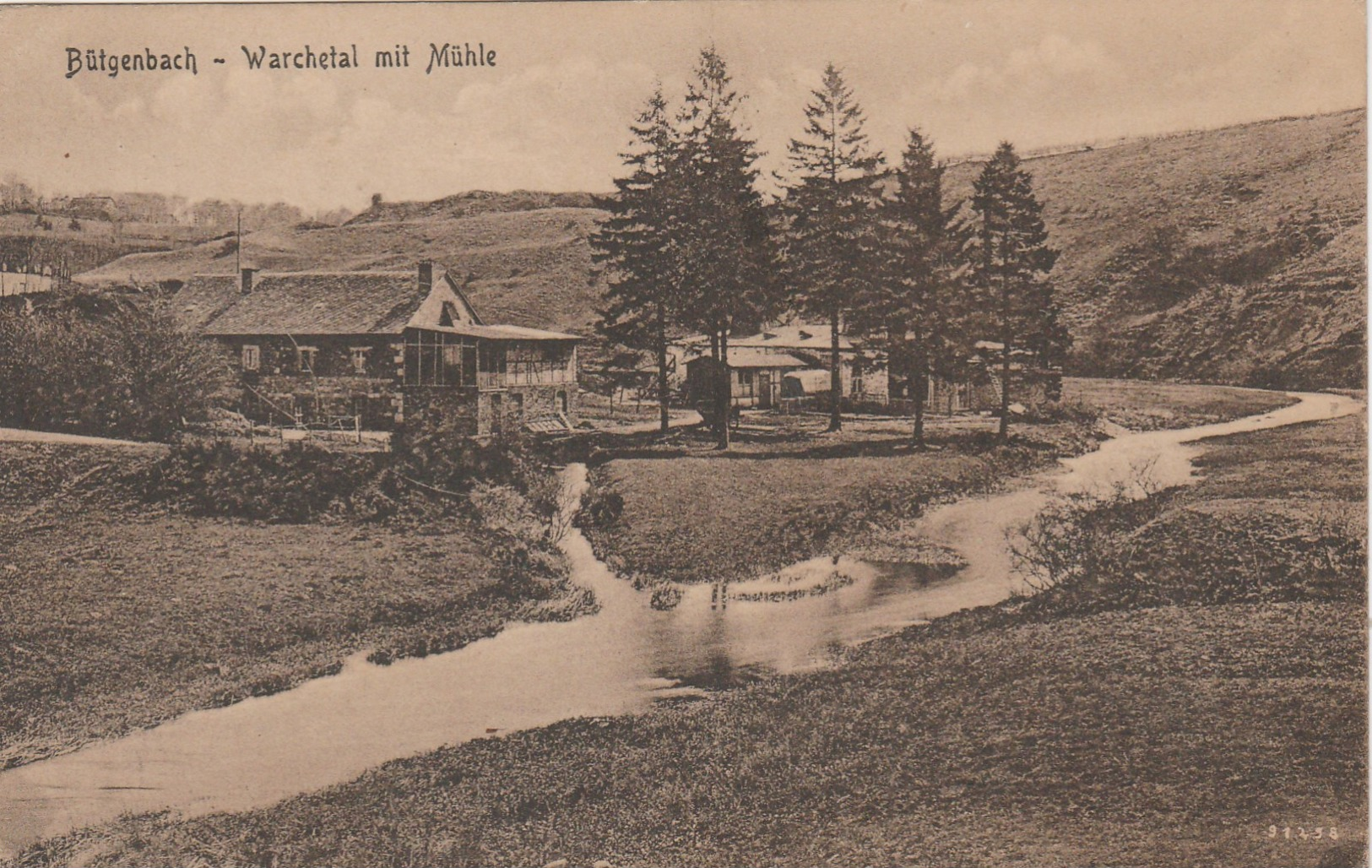 Butgenbach   , Warchetal Mit Muhle ( Moulin à Eau ,watermolen ) - Bütgenbach