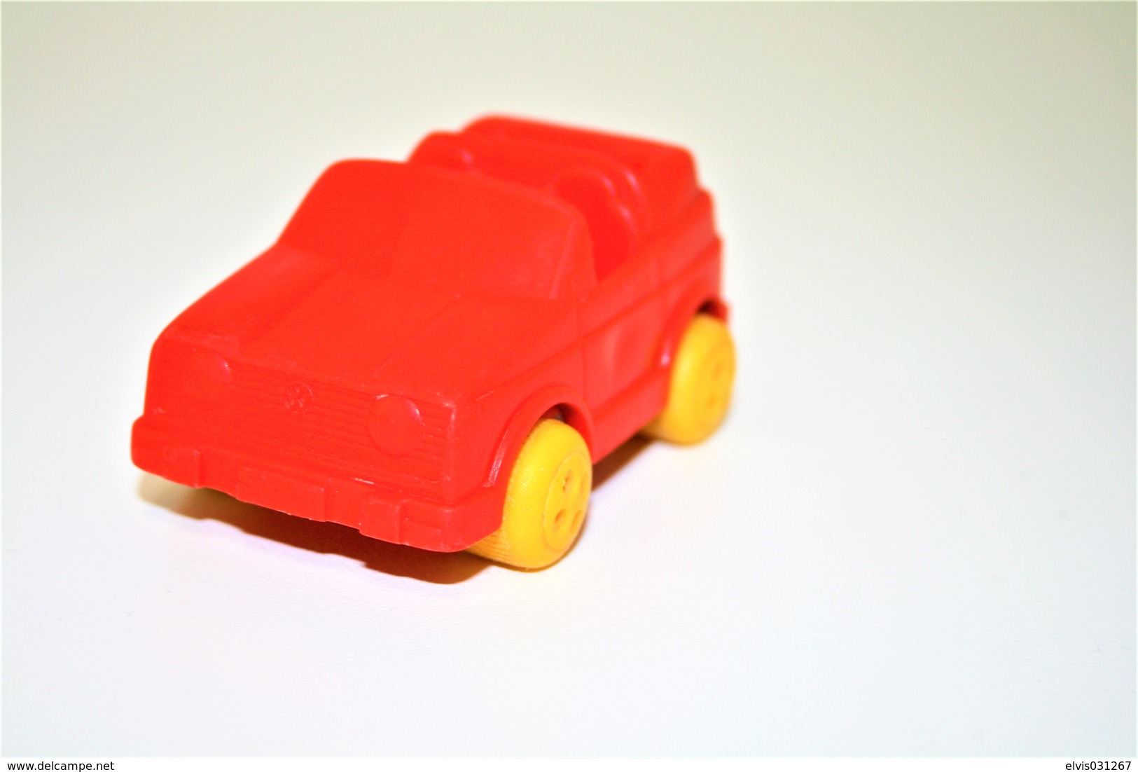 Vintage VINYL TOY CAR : Maker VIKINGPLAST SWEDEN - No. 20 VW Golf Cabriolet - 8.00cm - 19XX - Rubber - Autres & Non Classés