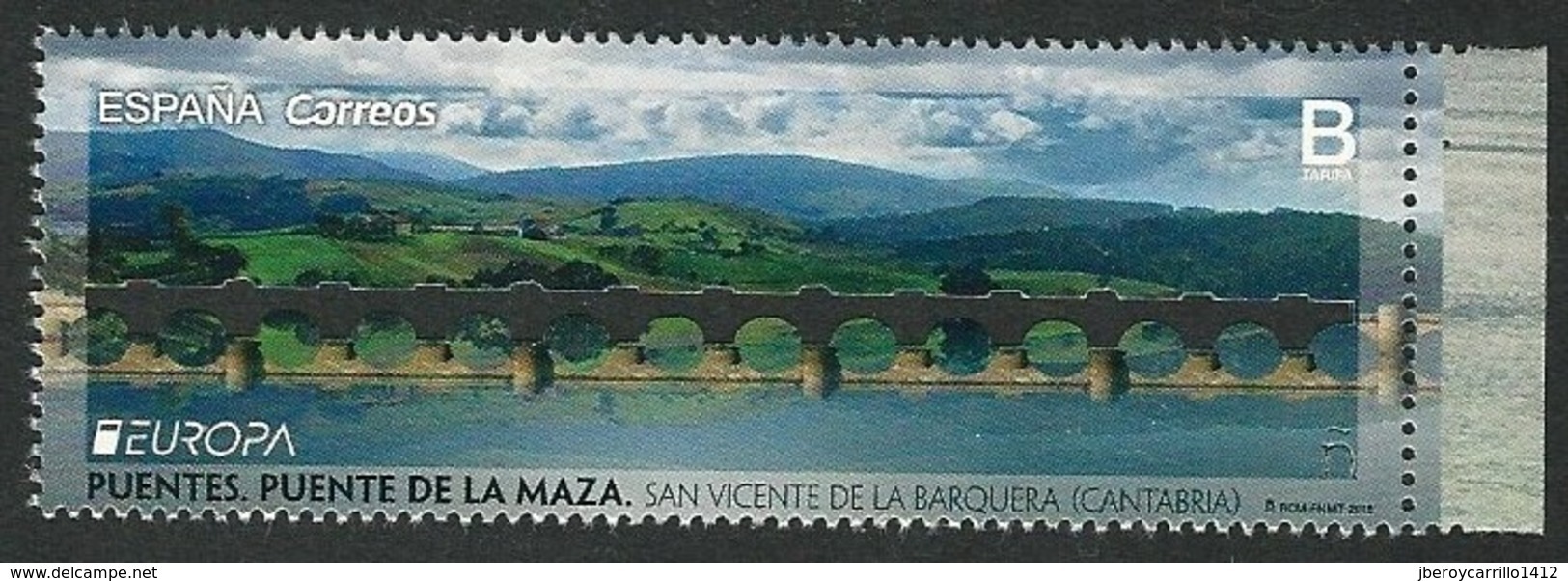 ESPAÑA/ SPAIN/ SPANIEN / ESPAGNE - EUROPA 2018 -TEMA ANUAL - "PUENTES.- BRIDGES - BRÜCKEN - PONTS" - SERIE 1 V.TARIFA B - 2018