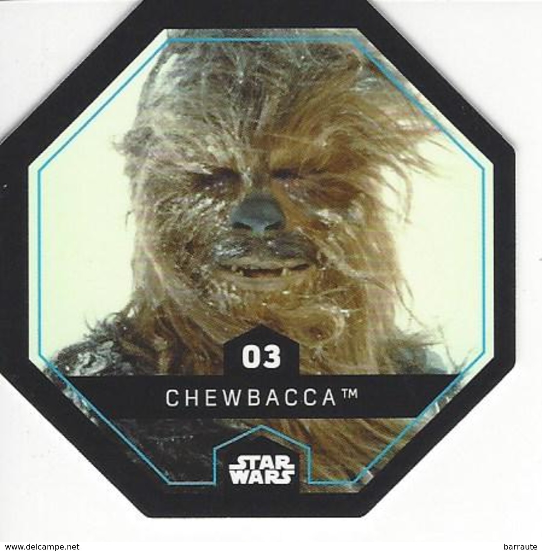 JETON LECLERC STAR WARS   N° 03 CHEWBACCA - Power Of The Force