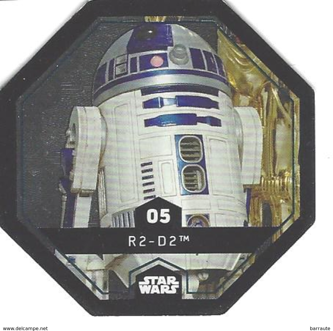 JETON LECLERC STAR WARS   N° 05 R2-D2  (brillante) - Power Of The Force