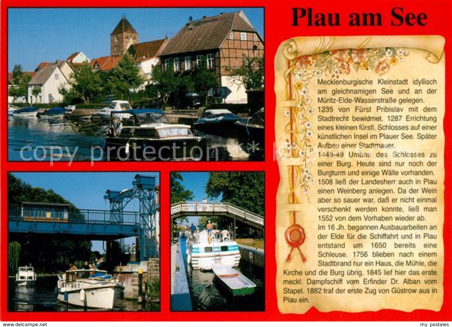 73208391 Plau_See Hafen Schleuse Chronik Plau_See - Plau