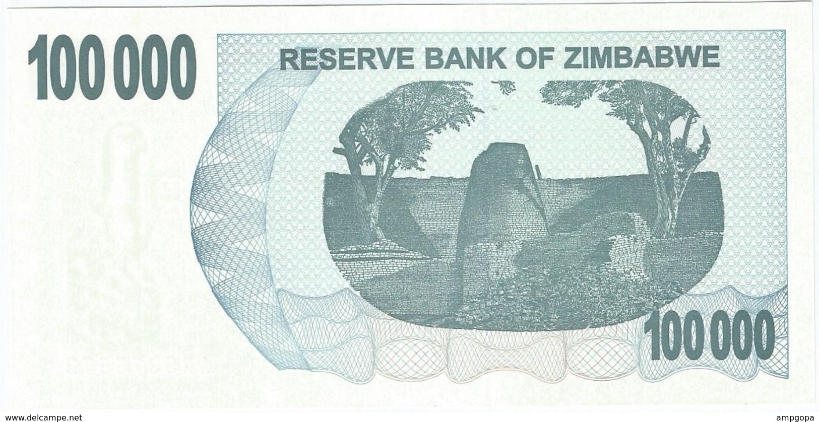 Zimbabwe 100.000 Dollars 01-08-2006 Pick 48.b UNC - Zimbabwe