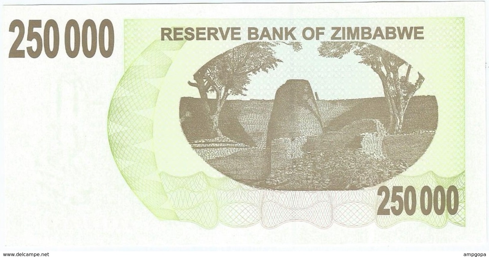 Zimbabue - Zimbabwe 250.000 Dollar 20-12-2007 Pick 50 UNC - Zimbabwe