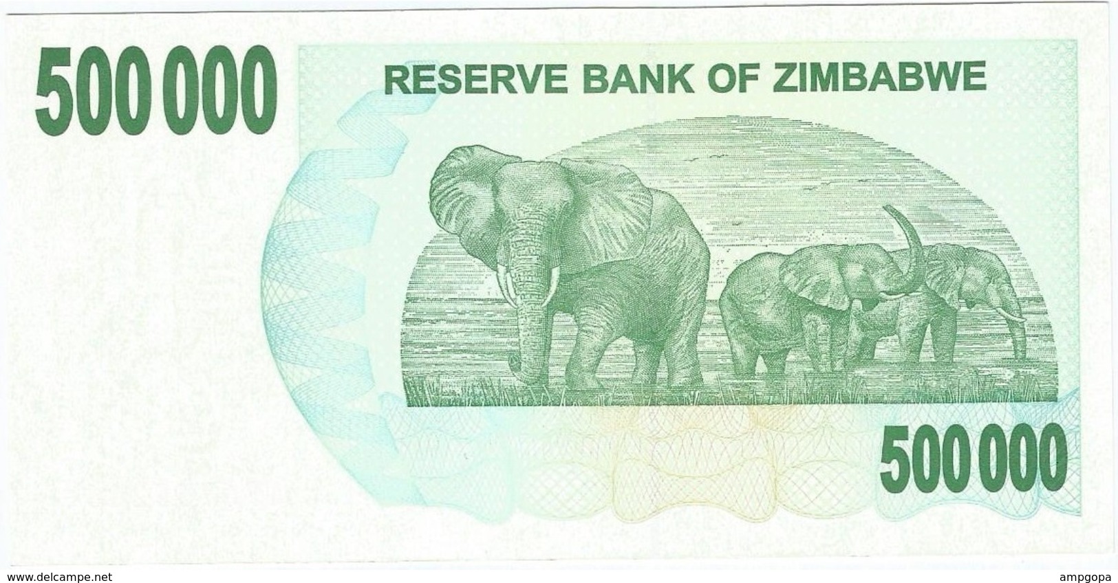 Zimbabwe 500.000 Dollars 01-07-2007 Pick 51 UNC - Zimbabwe