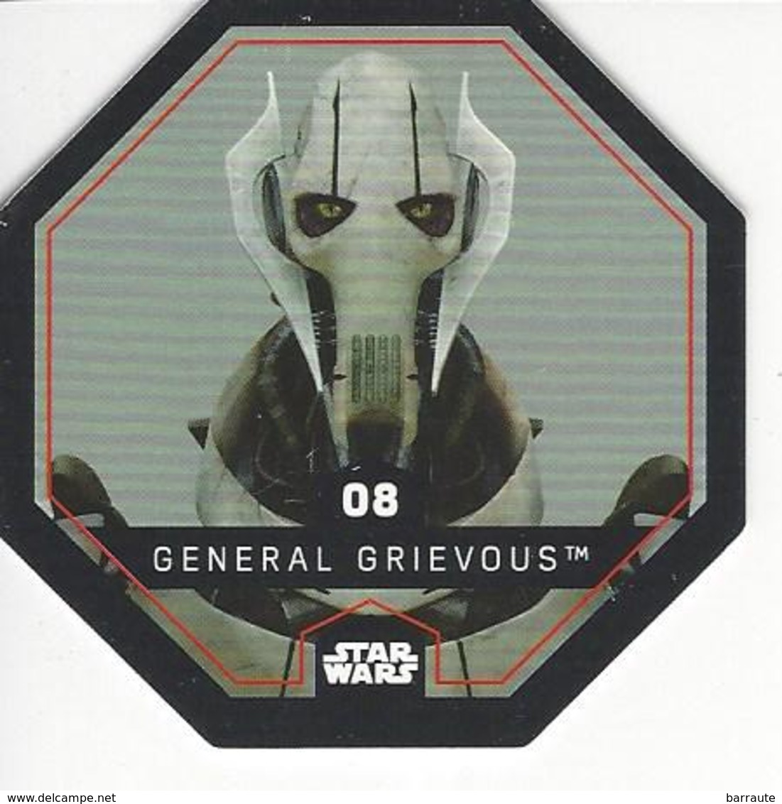 JETON LECLERC STAR WARS   N° 08 GENERAL GRIEVOUS - Power Of The Force