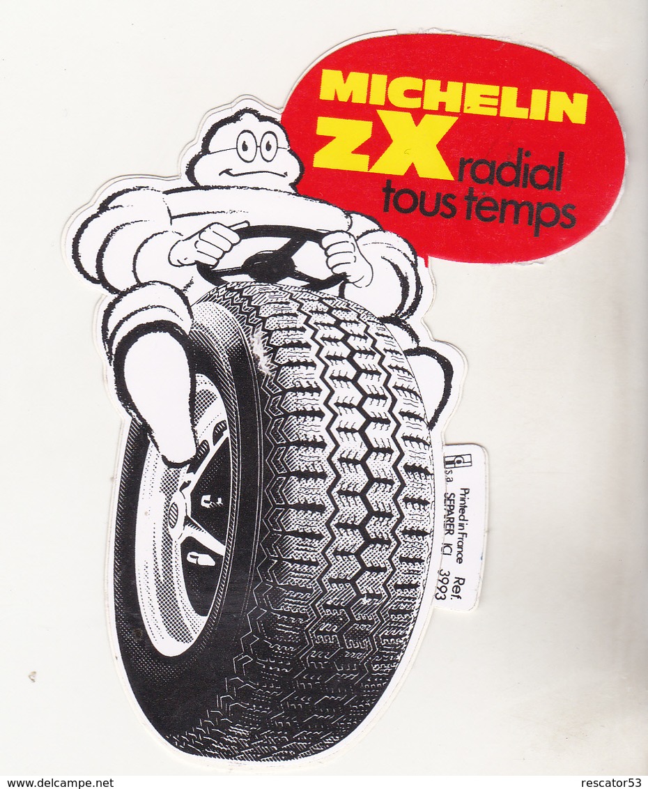 Rare Autocollant Michelin ZX - Voitures