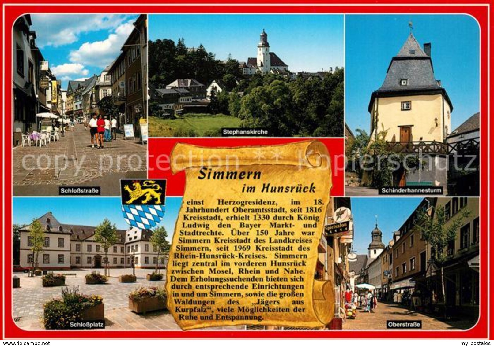 73213797 Simmern_Hunsrueck Schlossstrasse Fussgaengerzone Stephanskirche Schinde - Altri & Non Classificati