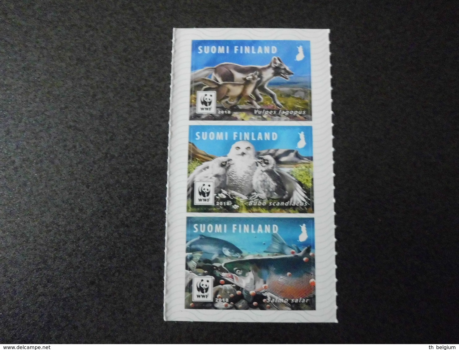 Finland - 2018 WWF Wildlife Endangered Species (snowy Owl - Arctic Fox - Salmon) - Unused Stamps