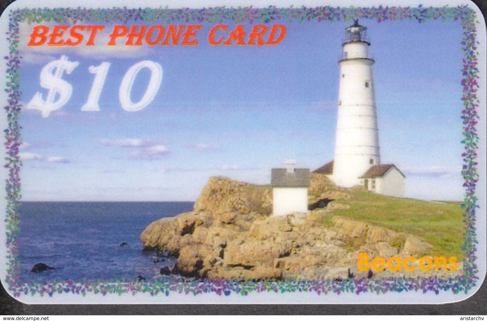 LIGHTHOUSE BEACON SET OF 5 PHONE CARDS - Lighthouses