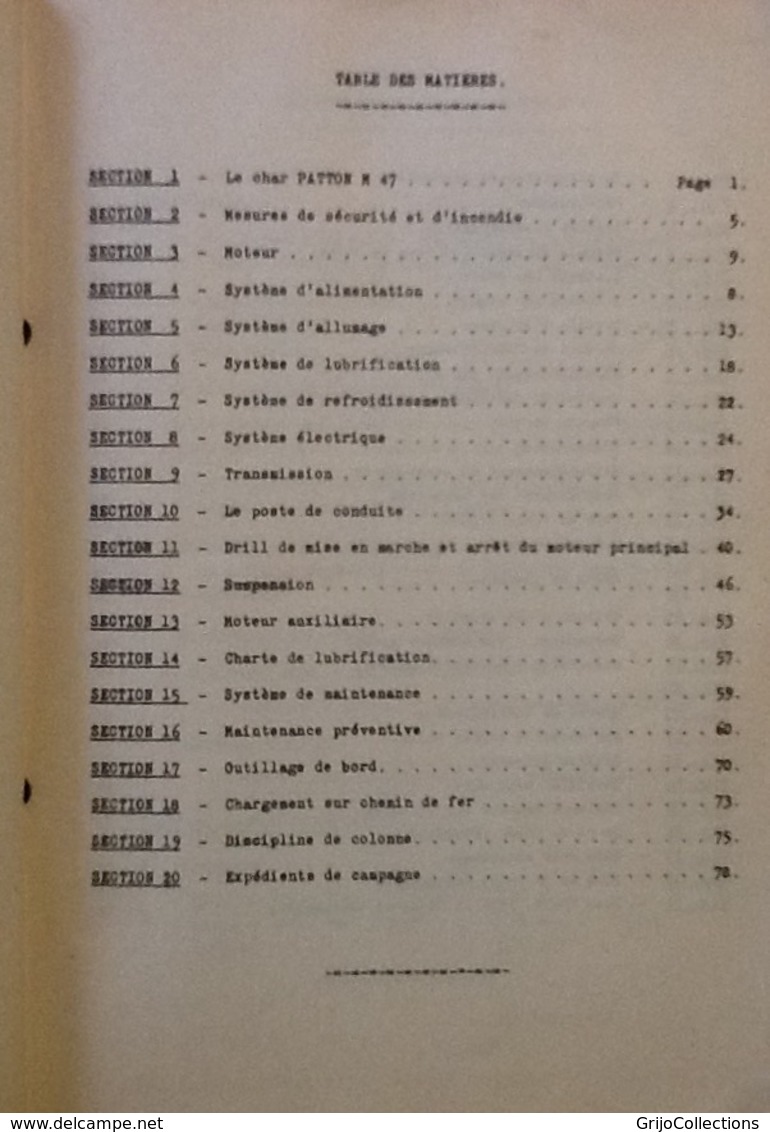 Le Char M 47, Centre Blinde, Bureau D'Etudes. 1955. Militaria. Military. Militaire. - Véhicules