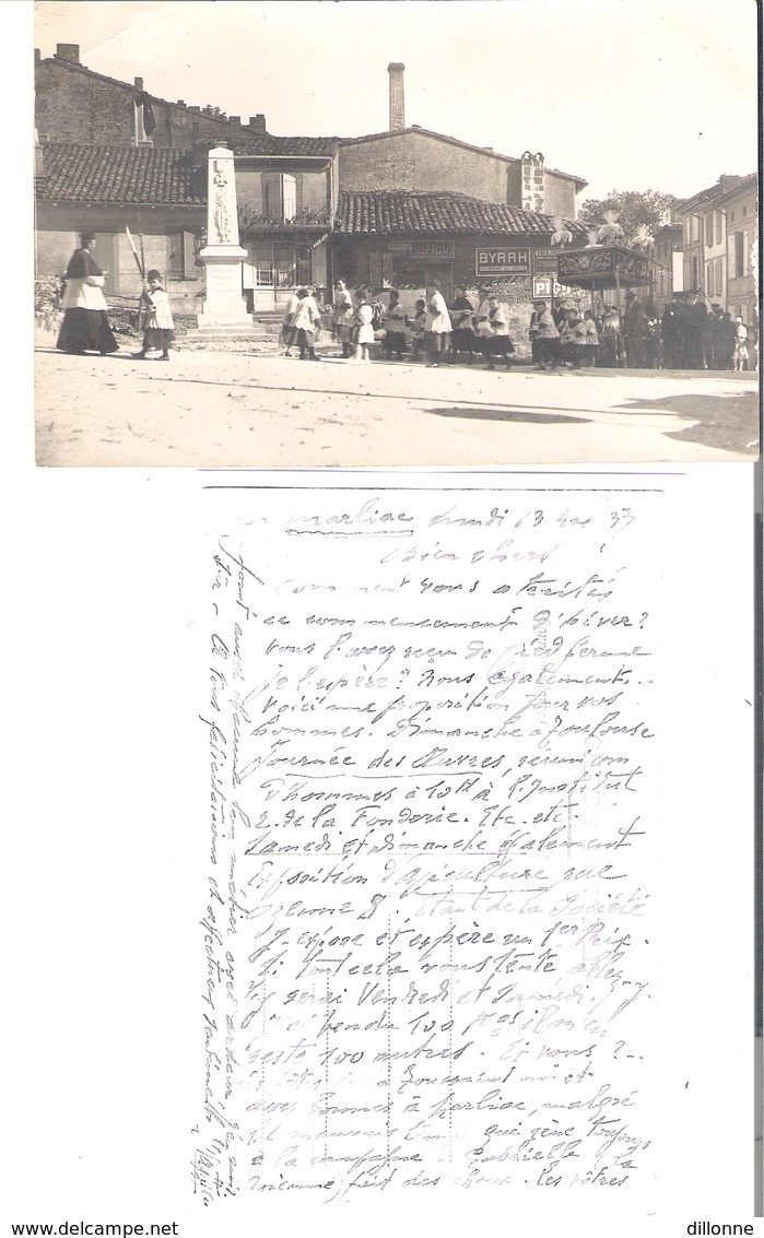 D 31  GAILLAC TOULZA  MARLIAC...CARTE PHOTO         (PROCESSION DE  L'ABBE ROUQUETTE APICULTEUR) - Autres & Non Classés