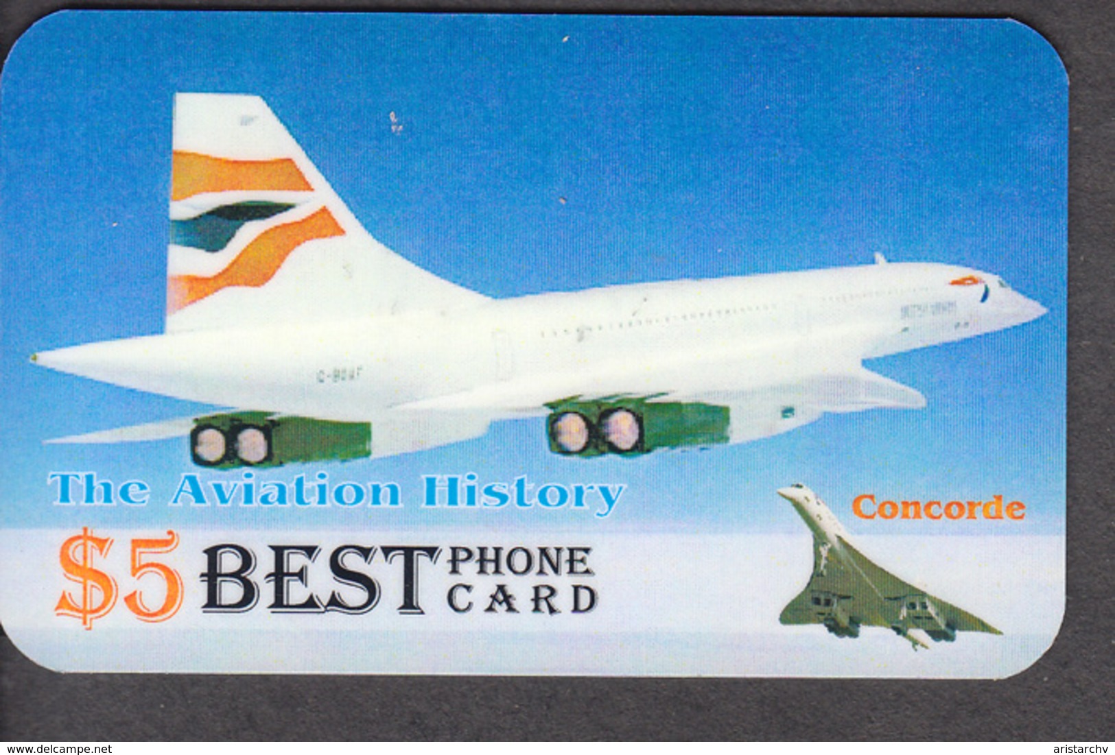 AVIATION PLANE CONCORDE SET OF 24 PHONE CARDS