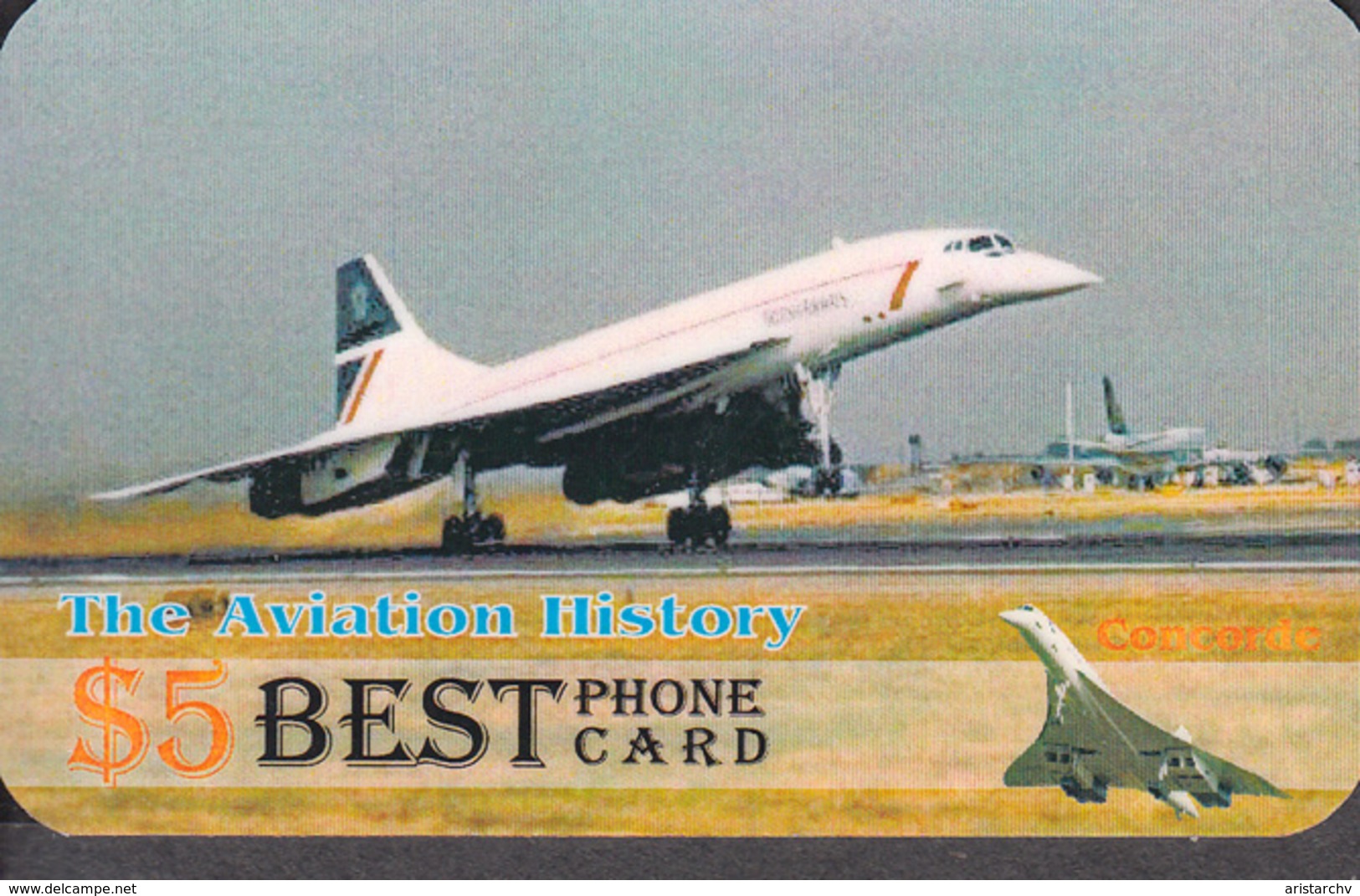 AVIATION PLANE CONCORDE SET OF 24 PHONE CARDS