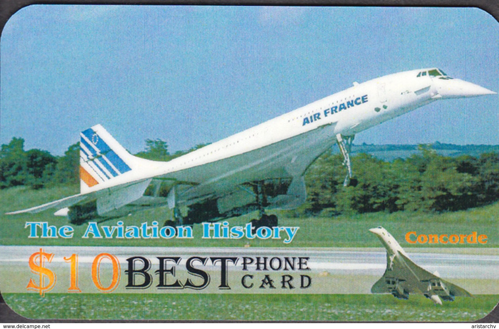 AVIATION PLANE CONCORDE SET OF 24 PHONE CARDS