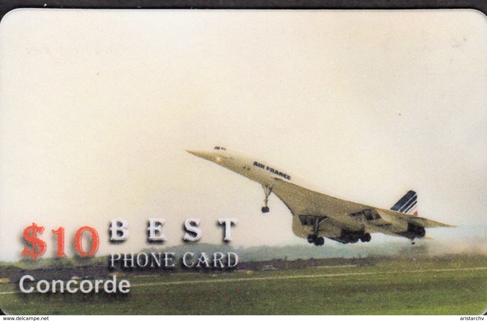 AVIATION PLANE CONCORDE SET OF 24 PHONE CARDS