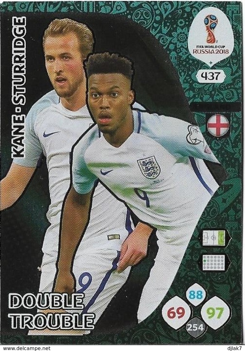 CARTE PANINI ADRENALYN FIFA WORLD CUP RUSSIA 2018 – ANGLETERRE – KANE/STURRIDGE N°437 - Trading Cards