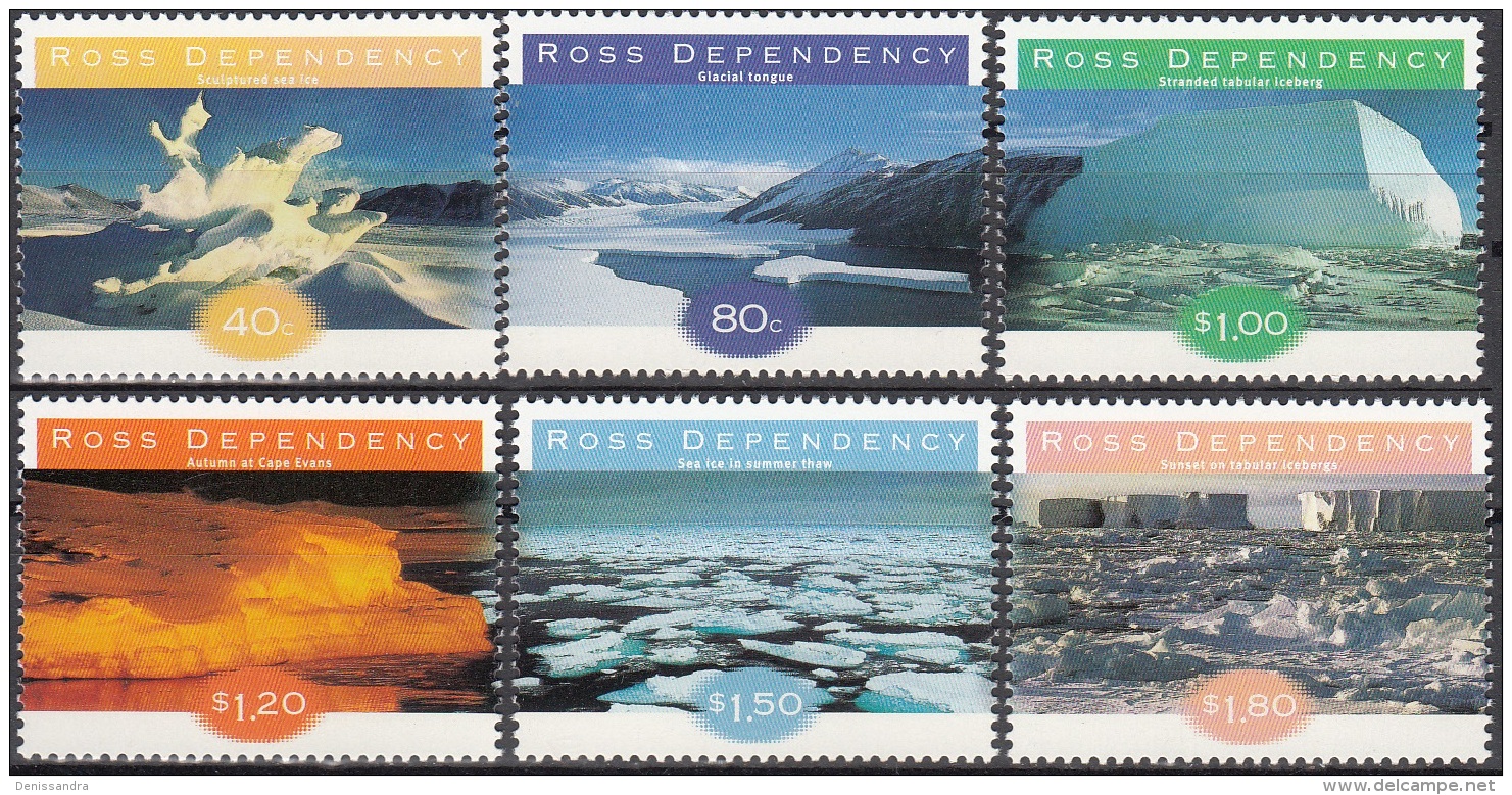 Ross Depency 1998 Michel 54 - 59 Neuf ** Cote (2005) 9.60 Euro Formations De Glace - Unused Stamps