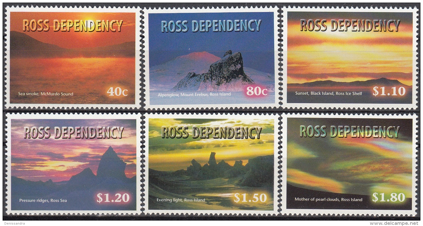 Ross Depency 1999 Michel 60 - 65 Neuf ** Cote (2005) 9.60 Euro Couchers De Soleil - Neufs