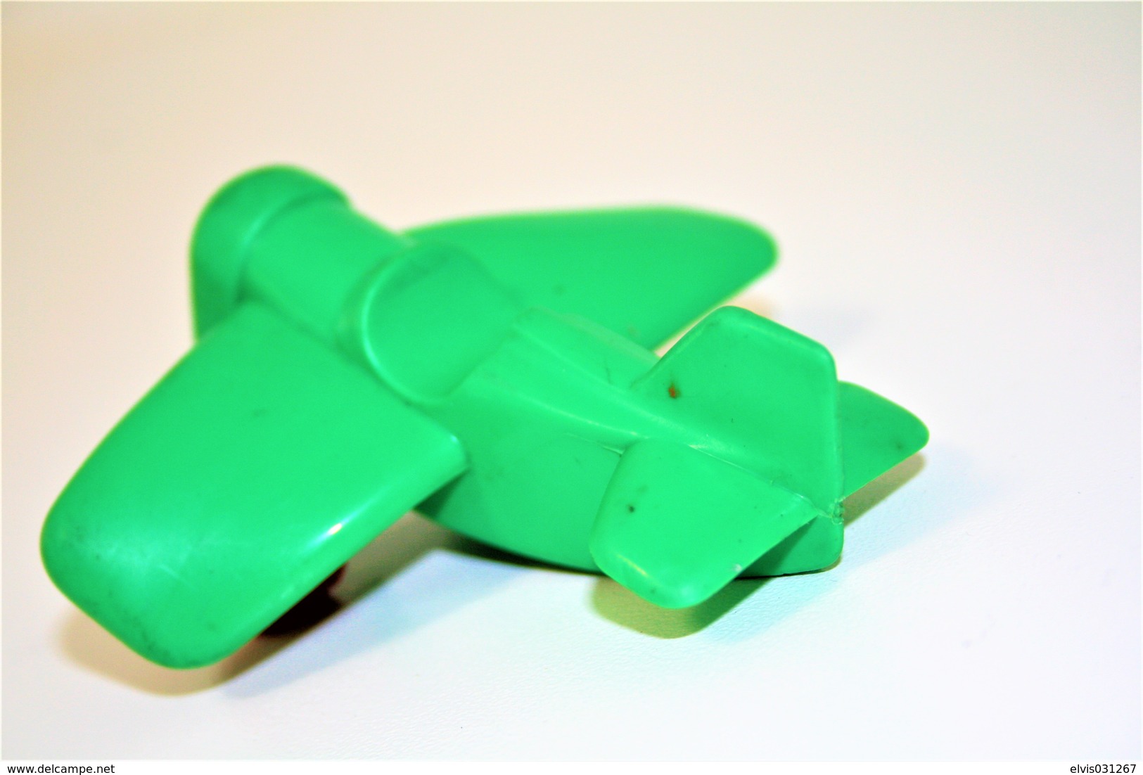 Vintage VINYL TOY CAR : Maker VIKINGPLAST SWEDEN - PLANE 9.00cm - 19XX - Rubber - Autres & Non Classés