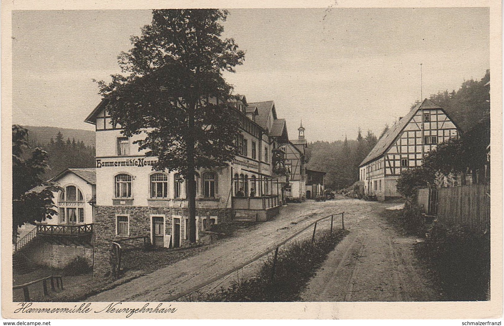 AK Neunzehnhain Hammermühle Mühle Gasthof Bei Lengefeld Kalkwerk Obervorwerk Bahnhof Reifland Wünschendorf Pockau - Lengefeld