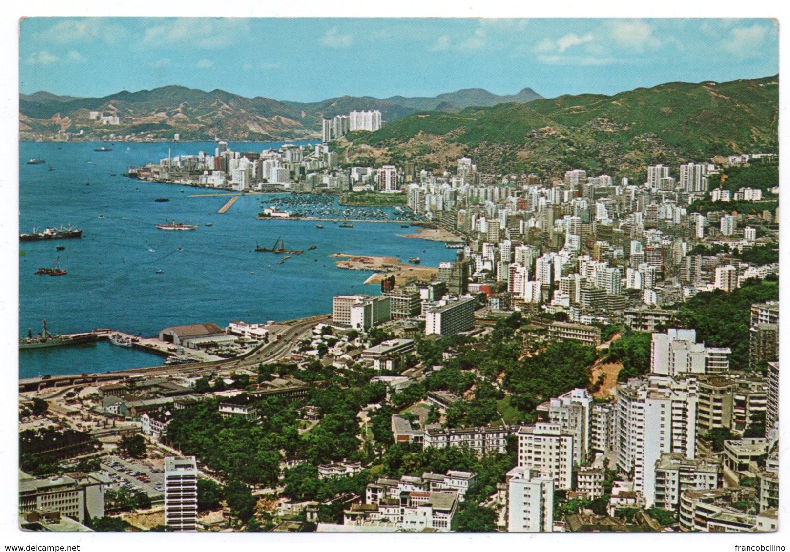 HONG KONG - BIRD'S EYE VIEW OF EASTERN DISTRICT OF HONG KONG - Cina (Hong Kong)