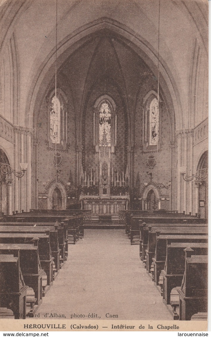 14 - HEROUVILLE - Intérieur De La Chapelle - Herouville Saint Clair